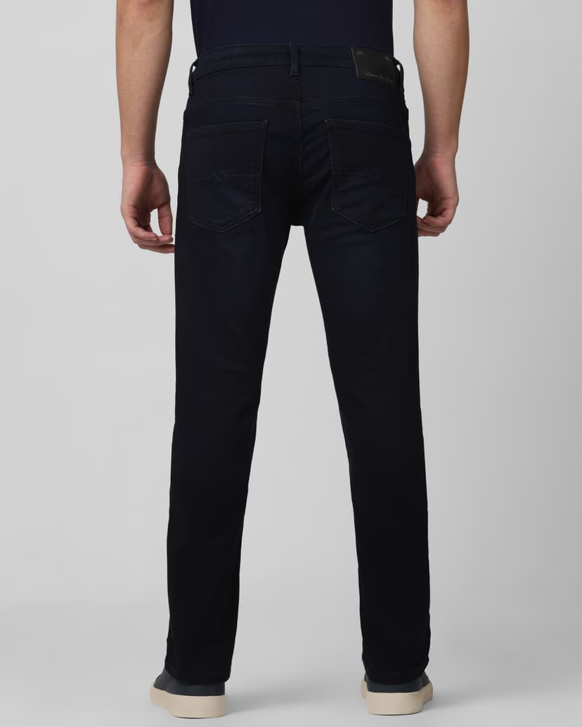 Deep Indigo Blue Super Slim Fit Denim Deluxe Stretch Jeans