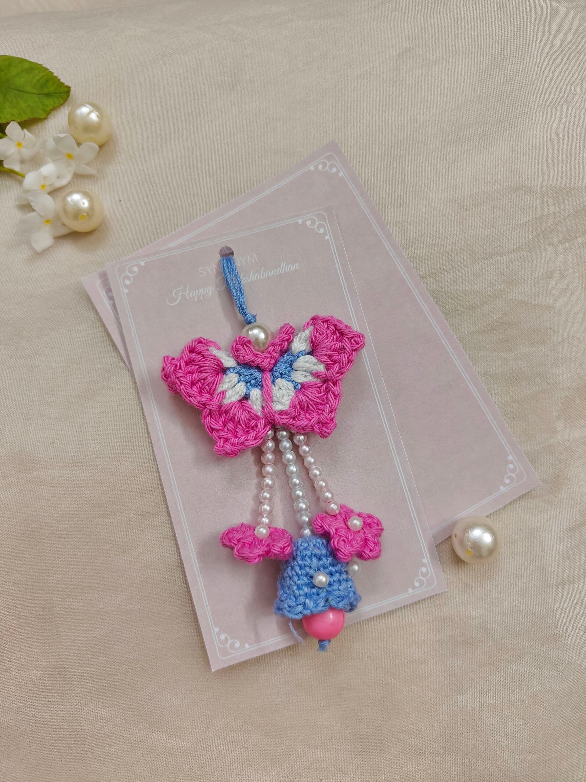 Crochet Pink Butterfly Lumba | Synonym Clothing