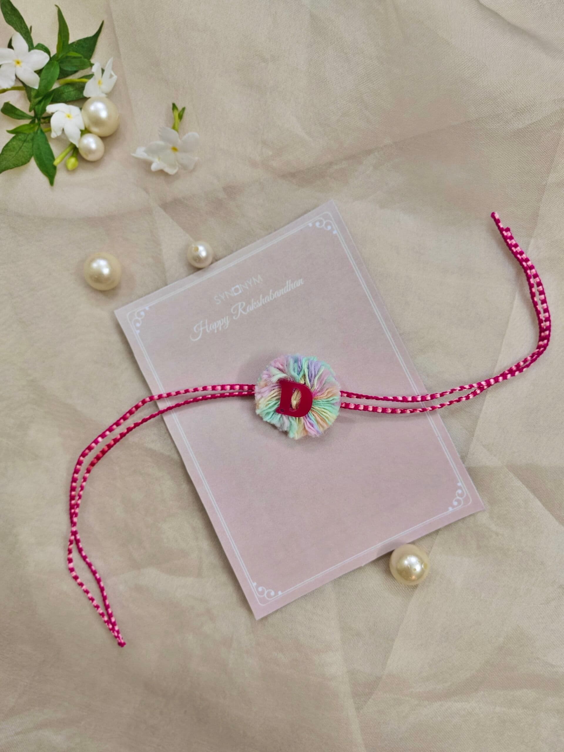 Customised alphabet rakhi | Synonym Clothing Customised alphabet rakhi | Synonym Clothing