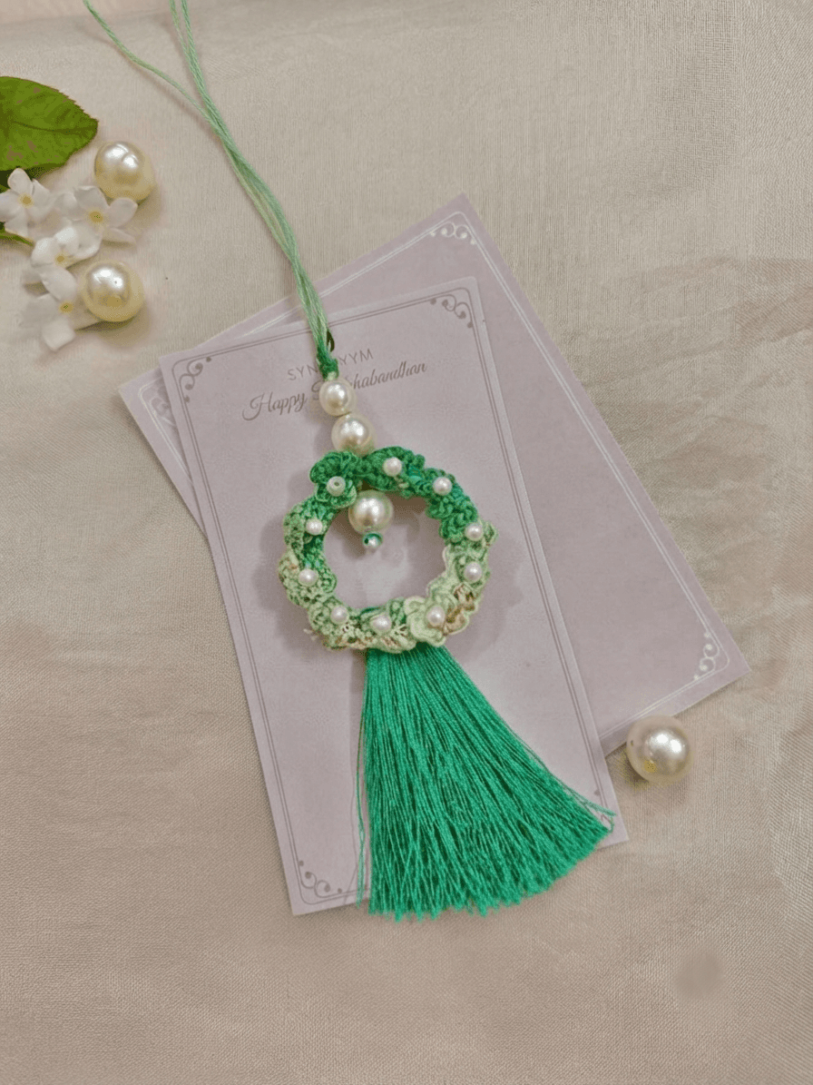 Green crochet ombrè lumba | Synonym Clothing Green crochet ombrè lumba | Synonym Clothing