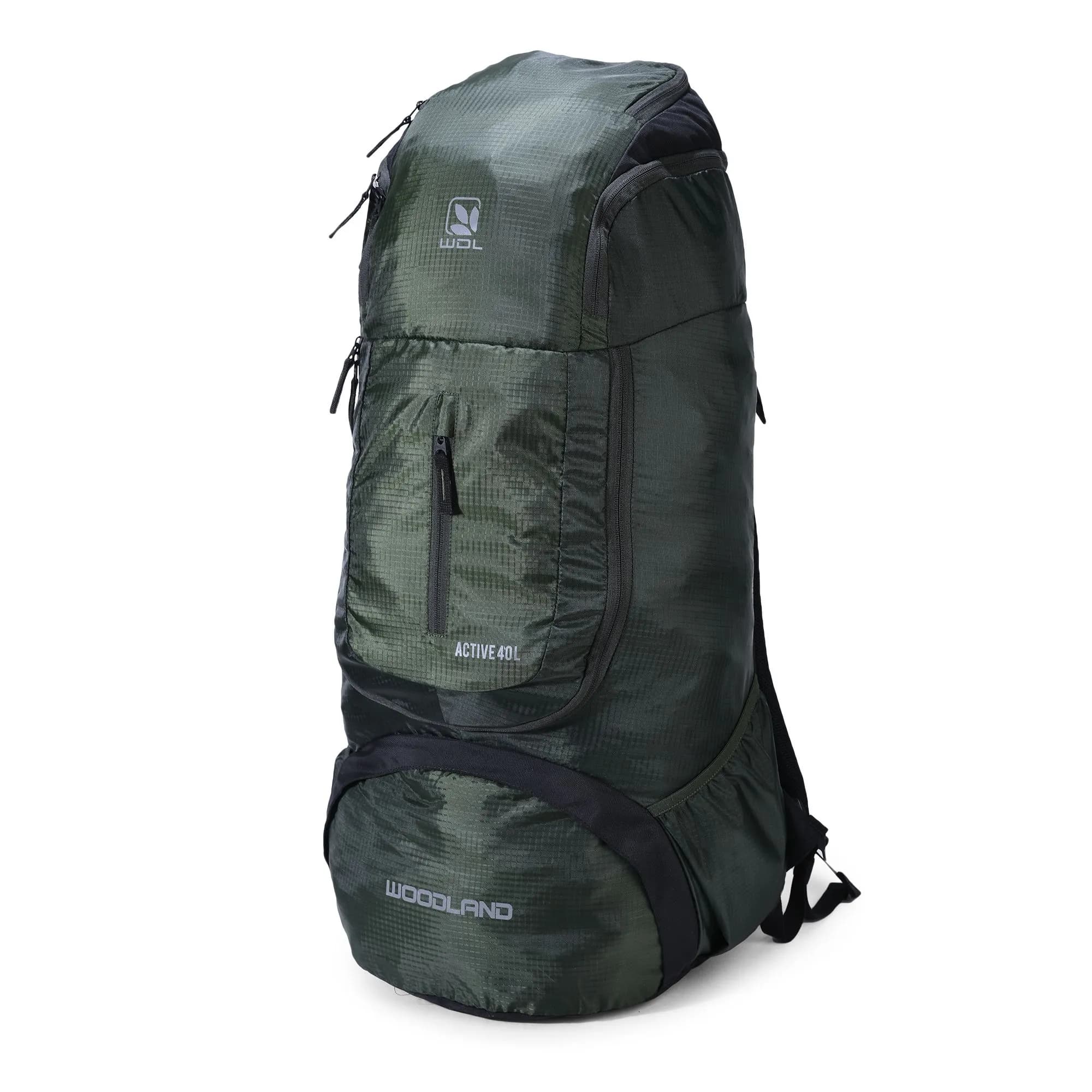 MILITARY GREEN/BLACK and trekking bag 40L | WOODLAND | Woodlandworldwide MILITARY GREEN/BLACK and trekking bag 40L | WOODLAND | Woodlandworldwide