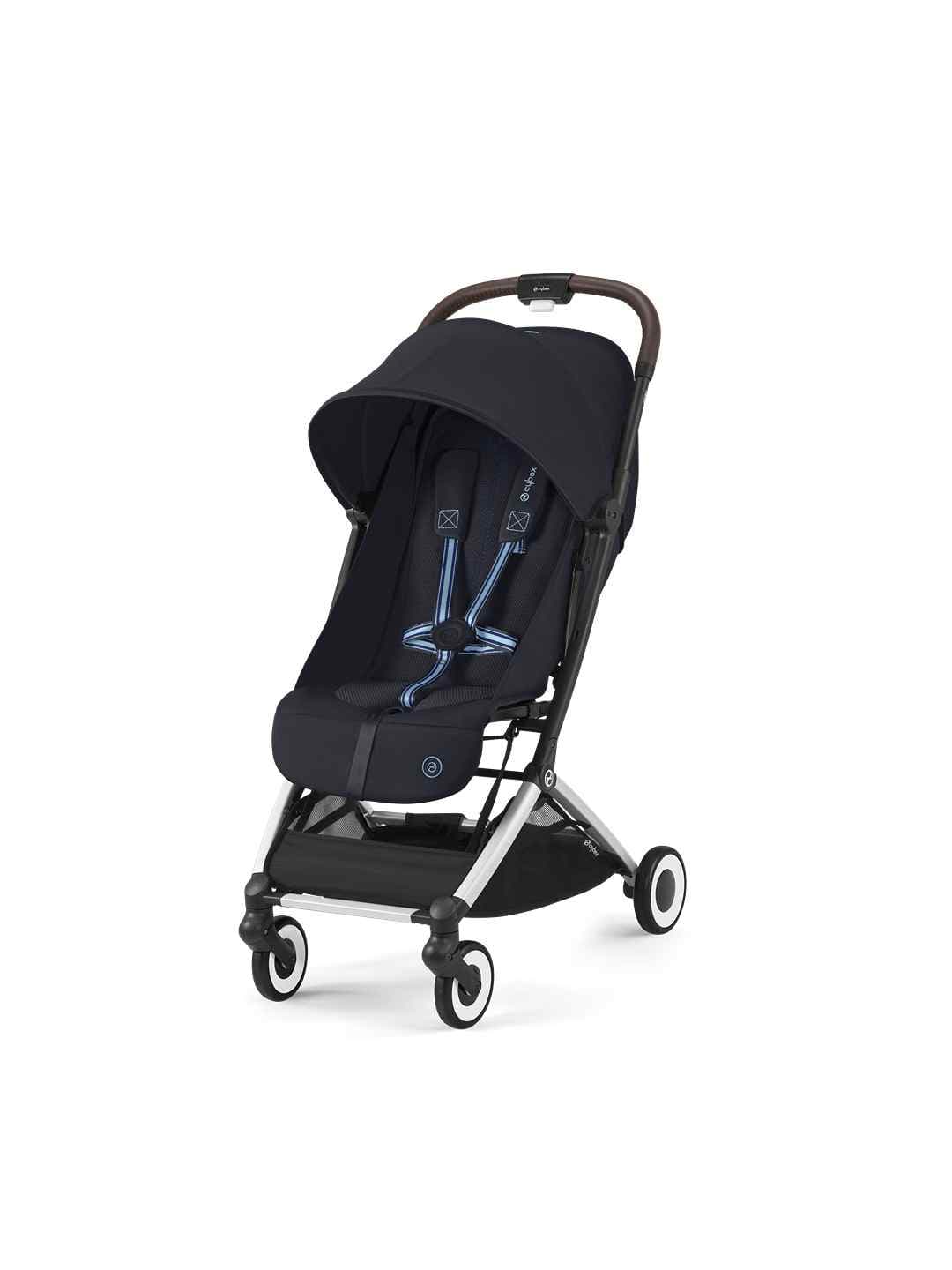 Cybex Orfeo Compact Fold, Lightweight And Travel-Friendly Stroller For Babies From 0 to 4 Years - Navy Blue - Cybex Cybex Orfeo Compact Fold, Lightweight And Travel-Friendly Stroller For Babies From 0 to 4 Years - Navy Blue - Cybex