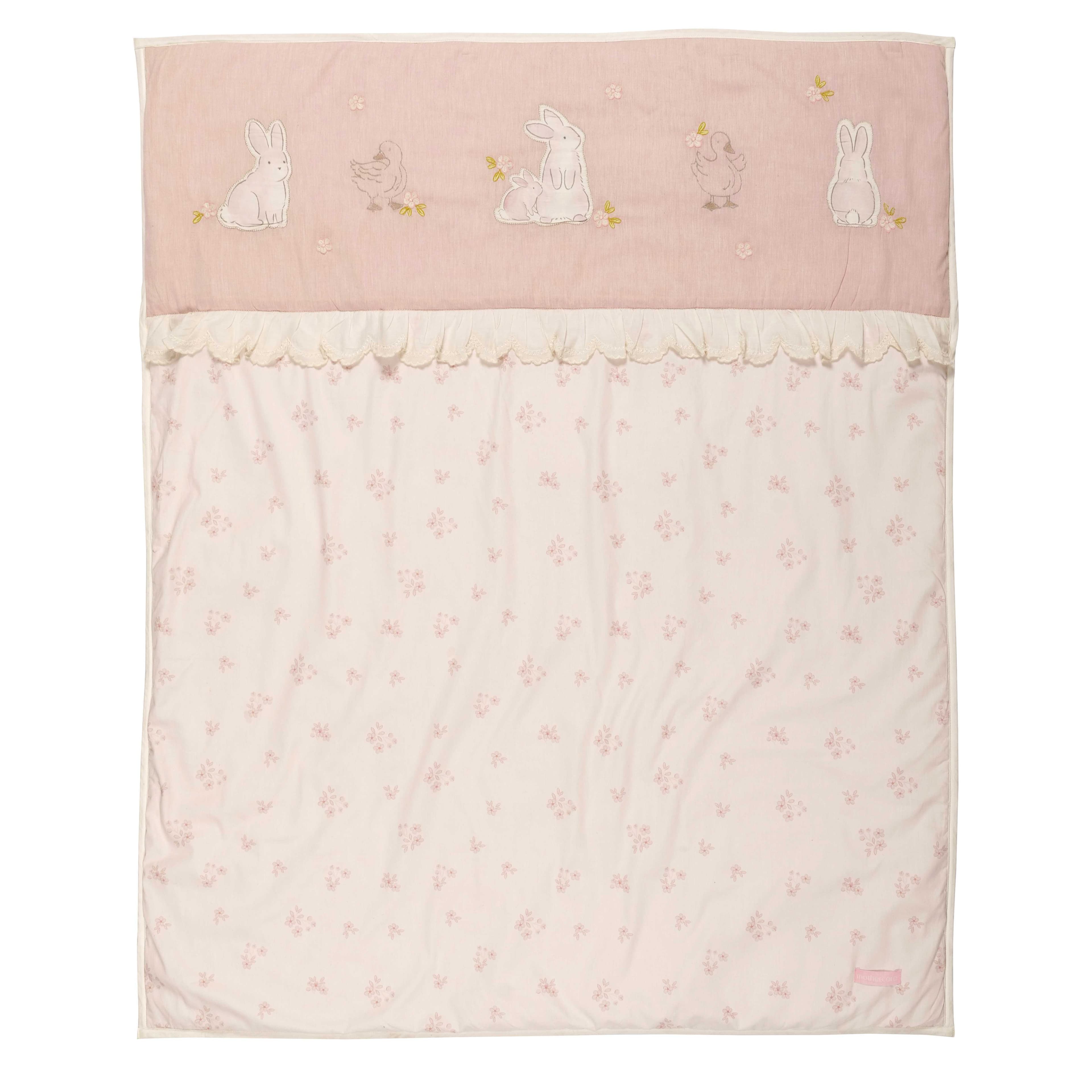Mothercare Girls Floral Summer Quilt - Pink - Mothercare Mothercare Girls Floral Summer Quilt - Pink - Mothercare