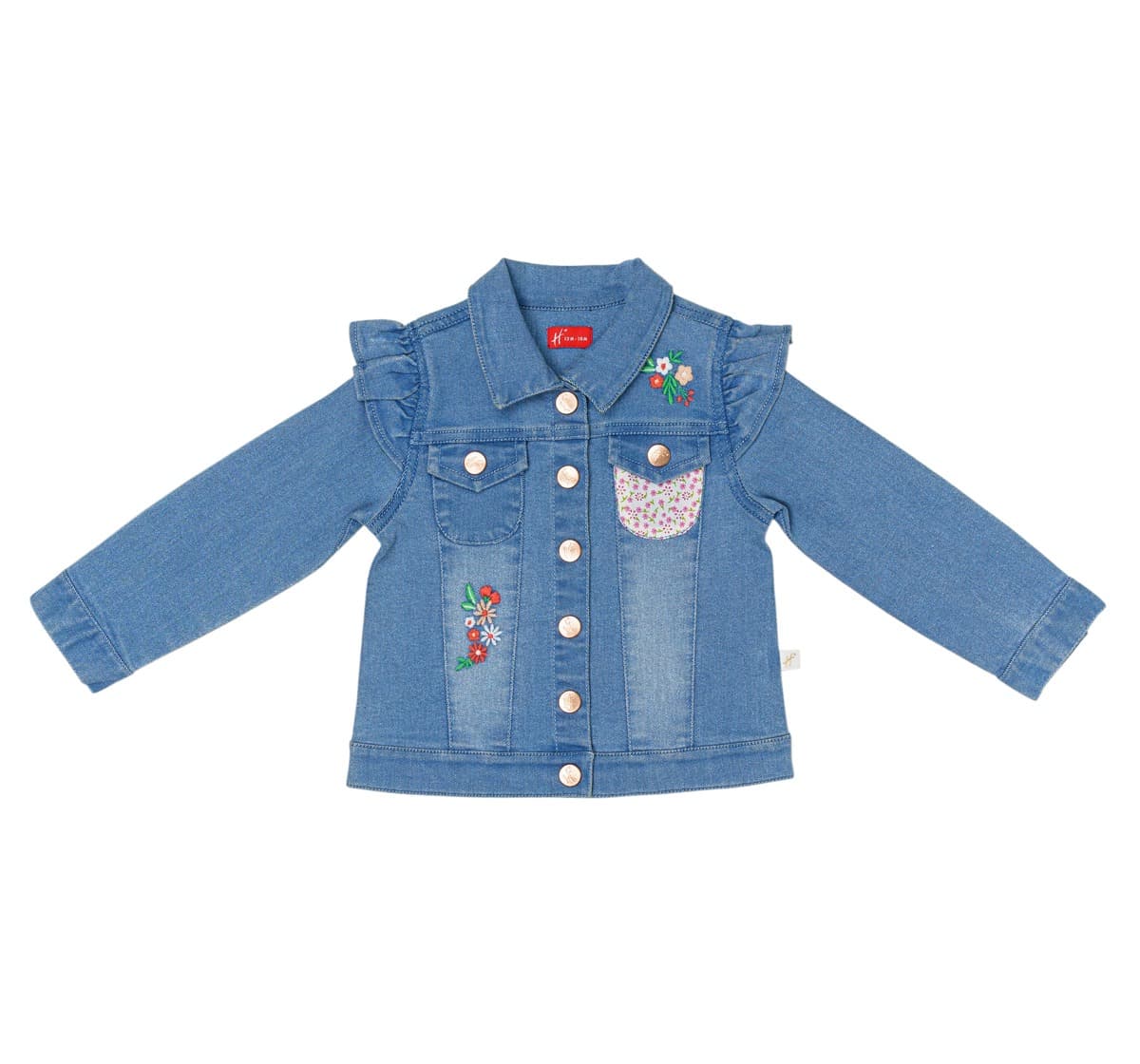 H by Hamleys Girls Full Sleeves Jacket - Blue | Mothercare H by Hamleys Girls Full Sleeves Jacket - Blue | Mothercare