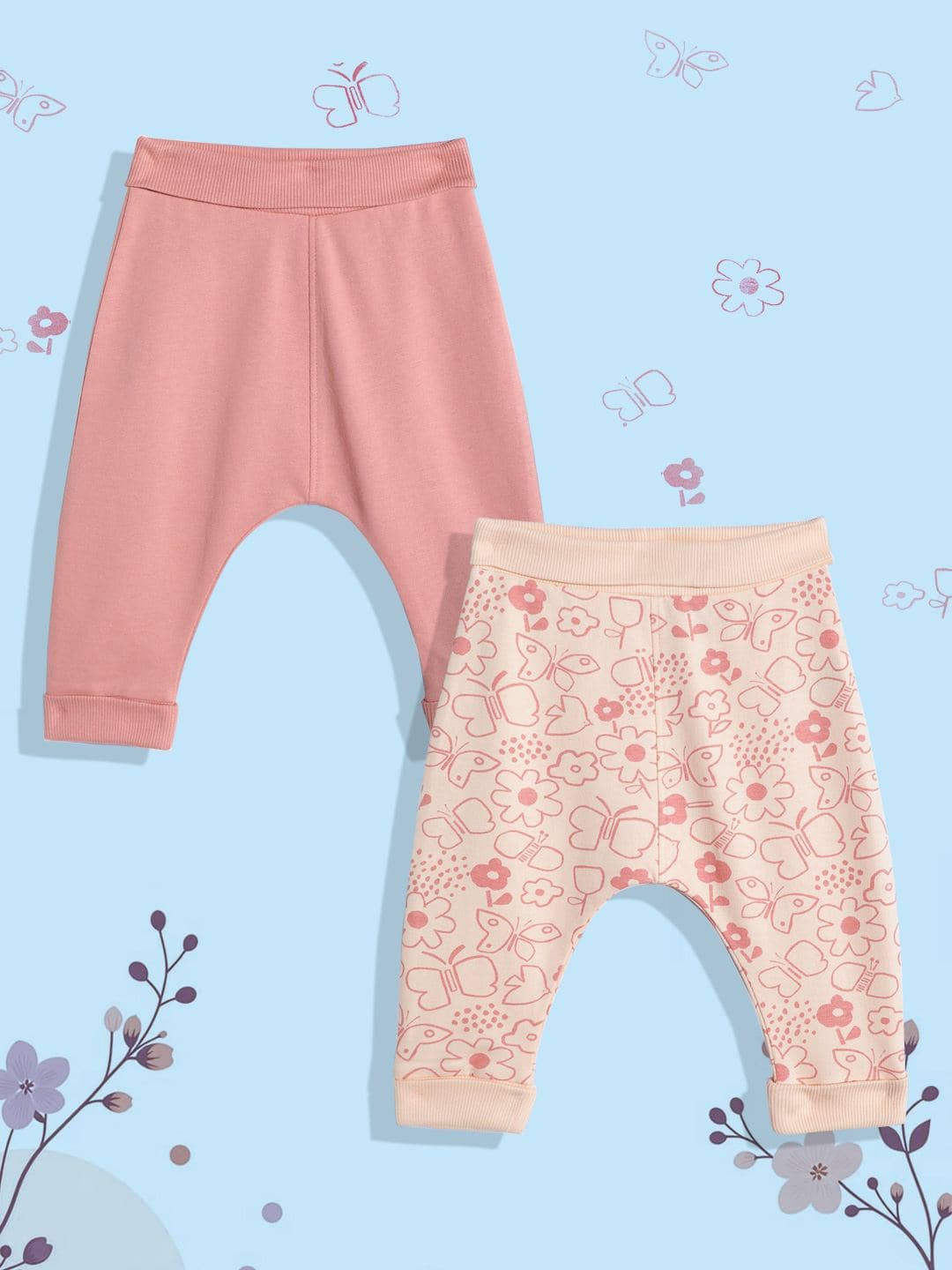 Mothercare Girls Folded Waistband Joggers - Pack of 2 - Rust - Mothercare | Mothercare Mothercare Girls Folded Waistband Joggers - Pack of 2 - Rust - Mothercare | Mothercare