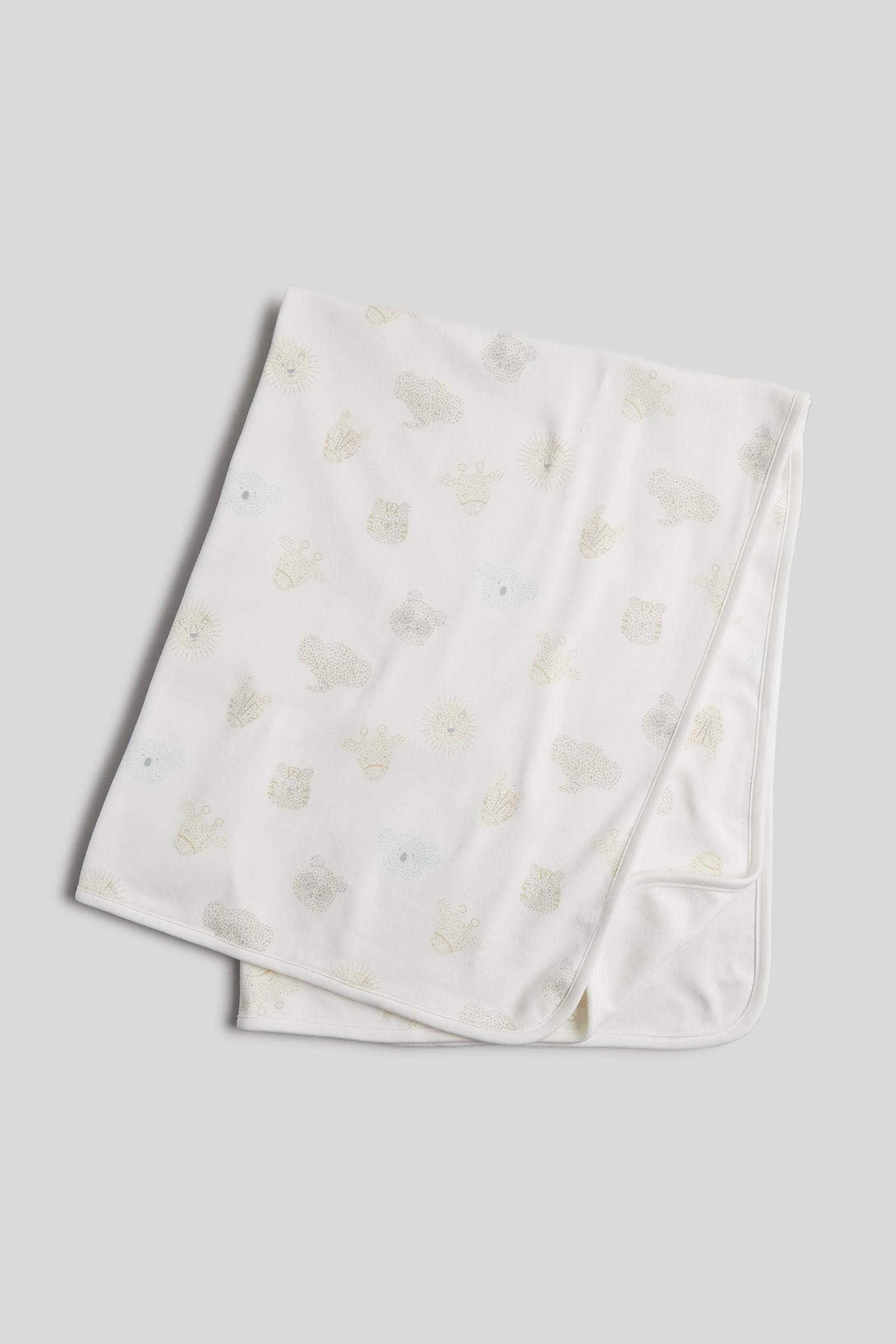 Mothercare Unisex Soft Jungle Printed Shawl - White - Mothercare | Mothercare Mothercare Unisex Soft Jungle Printed Shawl - White - Mothercare | Mothercare