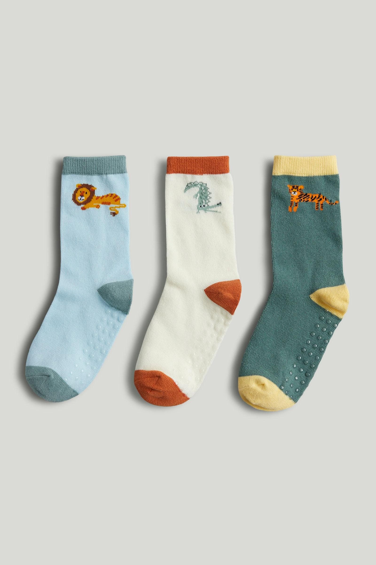 Mothercare Boys Hosiery Printed Socks - Pack of 3 - Multi - Mothercare Mothercare Boys Hosiery Printed Socks - Pack of 3 - Multi - Mothercare