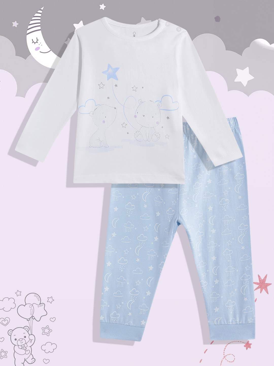 Mothercare Boys Cuddle Me Printed Full Sleeve 2-Piece T-shirt and Pyjama Set - Multi - Mothercare Mothercare Boys Cuddle Me Printed Full Sleeve 2-Piece T-shirt and Pyjama Set - Multi - Mothercare