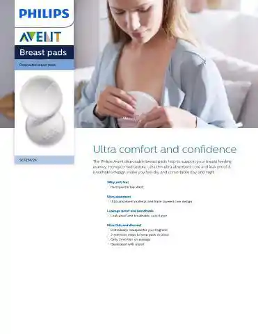Avent Daytime Disposable Breast Pads - Pack of 24 - White - AVENT | Mothercare Avent Daytime Disposable Breast Pads - Pack of 24 - White - AVENT | Mothercare