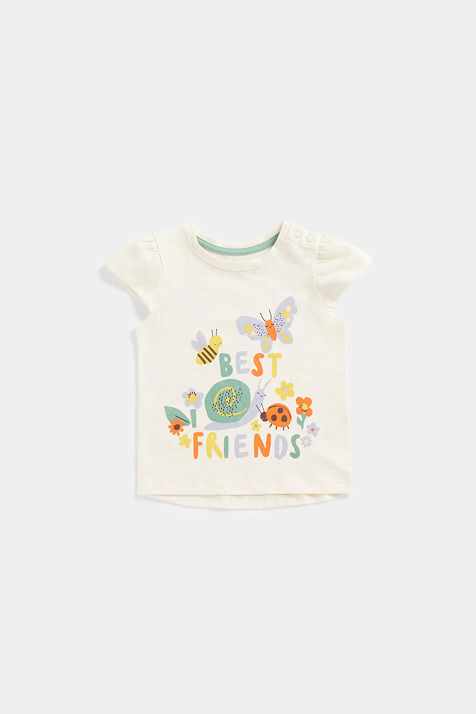 Mothercare Girls 100% Cotton Short, Gathered Cap Sleeves T-Shirt - White - Mothercare | Mothercare Mothercare Girls 100% Cotton Short, Gathered Cap Sleeves T-Shirt - White - Mothercare | Mothercare