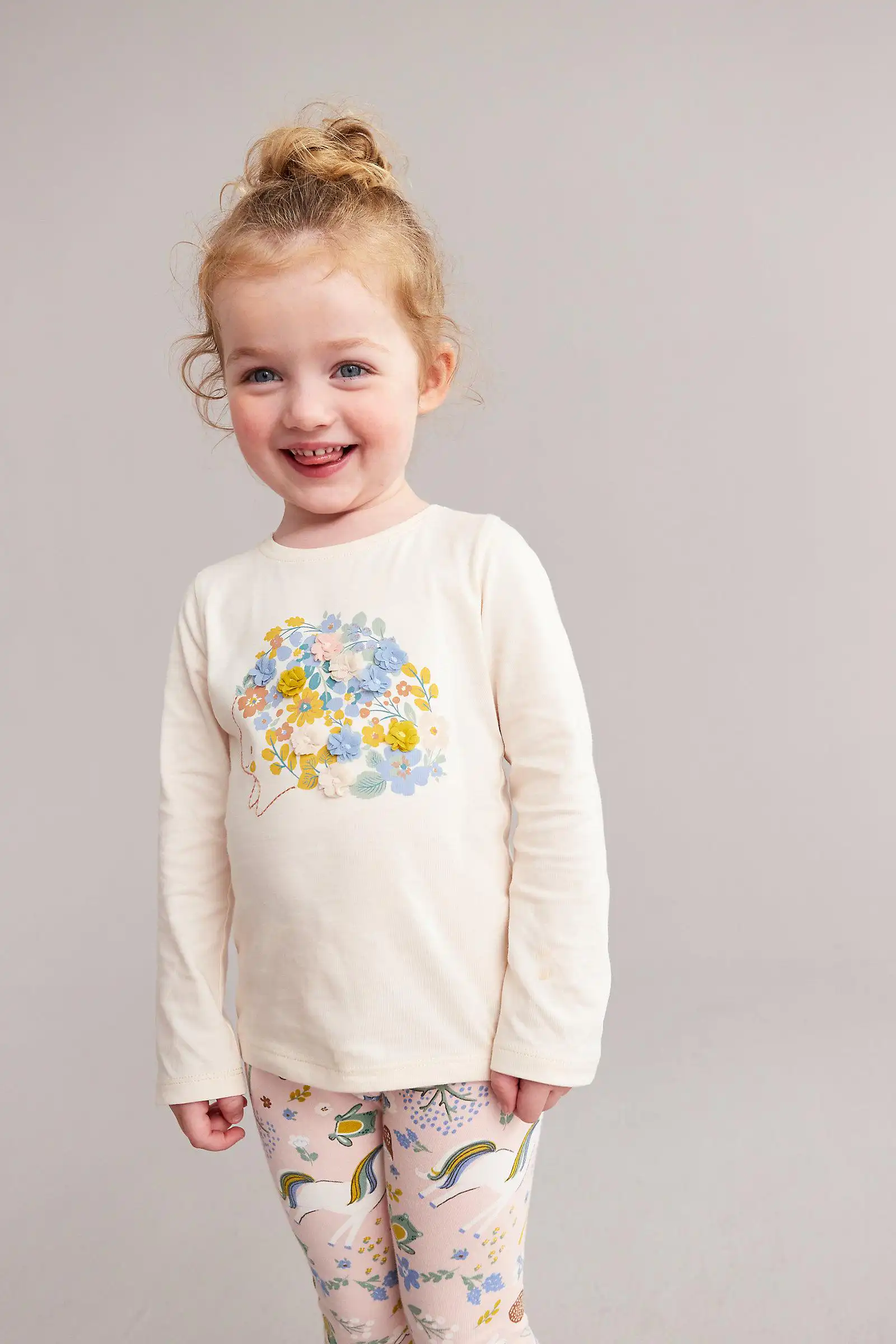 Mothercare Girls 100% Cotton Full Sleeves T-Shirt - Pack of 3 - Cream - Mothercare | Mothercare Mothercare Girls 100% Cotton Full Sleeves T-Shirt - Pack of 3 - Cream - Mothercare | Mothercare