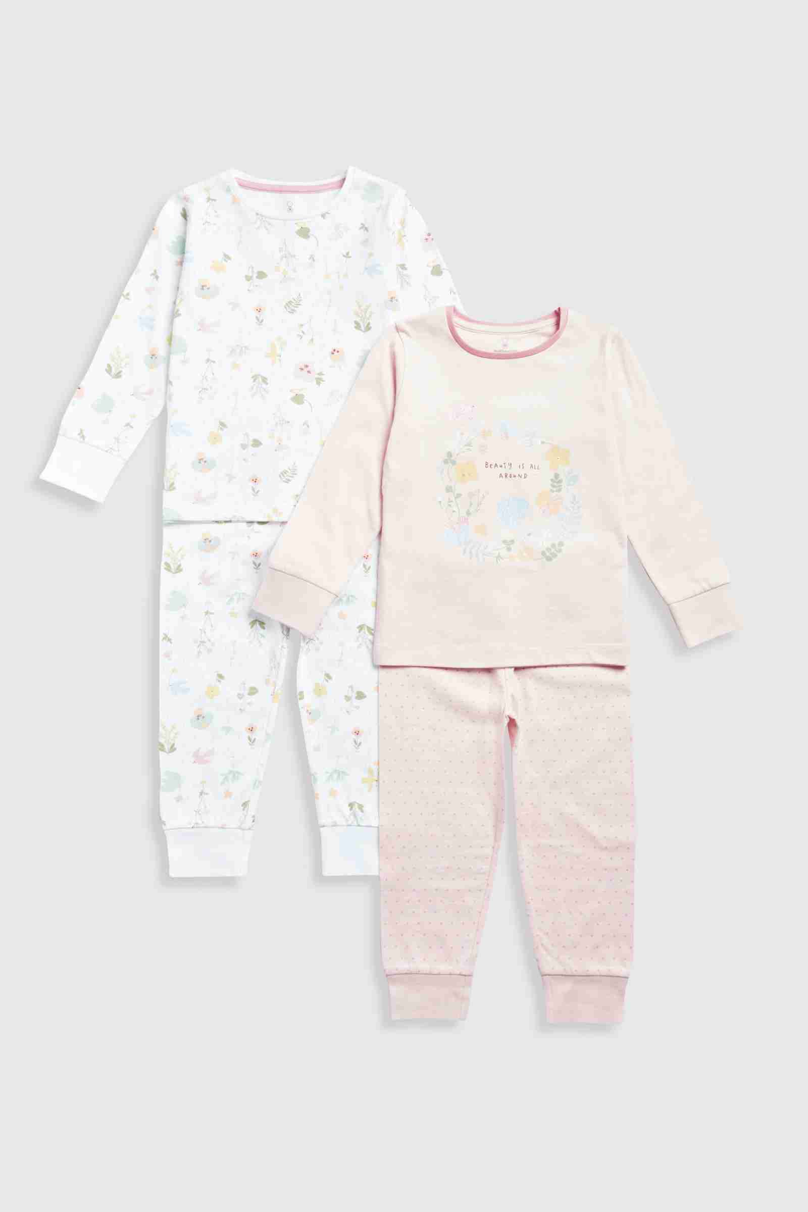 Mothercare Girls Beauty Long Sleeves 100% Cotton 4 - Piece Pyjama Set - Pink - Mothercare | Mothercare Mothercare Girls Beauty Long Sleeves 100% Cotton 4 - Piece Pyjama Set - Pink - Mothercare | Mothercare