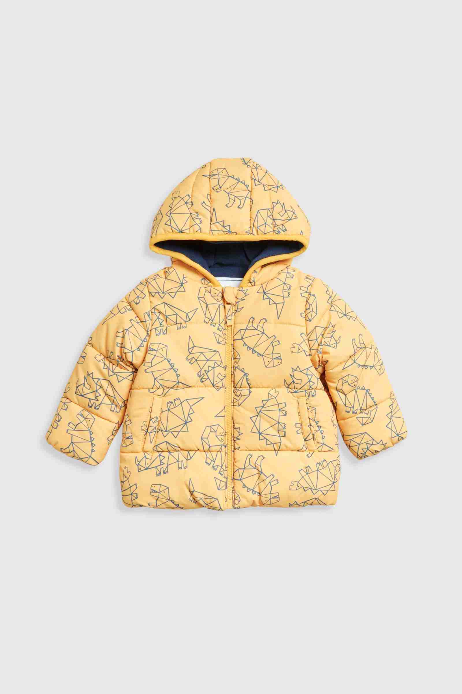 Mothercare Boys Ochre Dino Padded Jacket - Gold - Mothercare | Mothercare Mothercare Boys Ochre Dino Padded Jacket - Gold - Mothercare | Mothercare