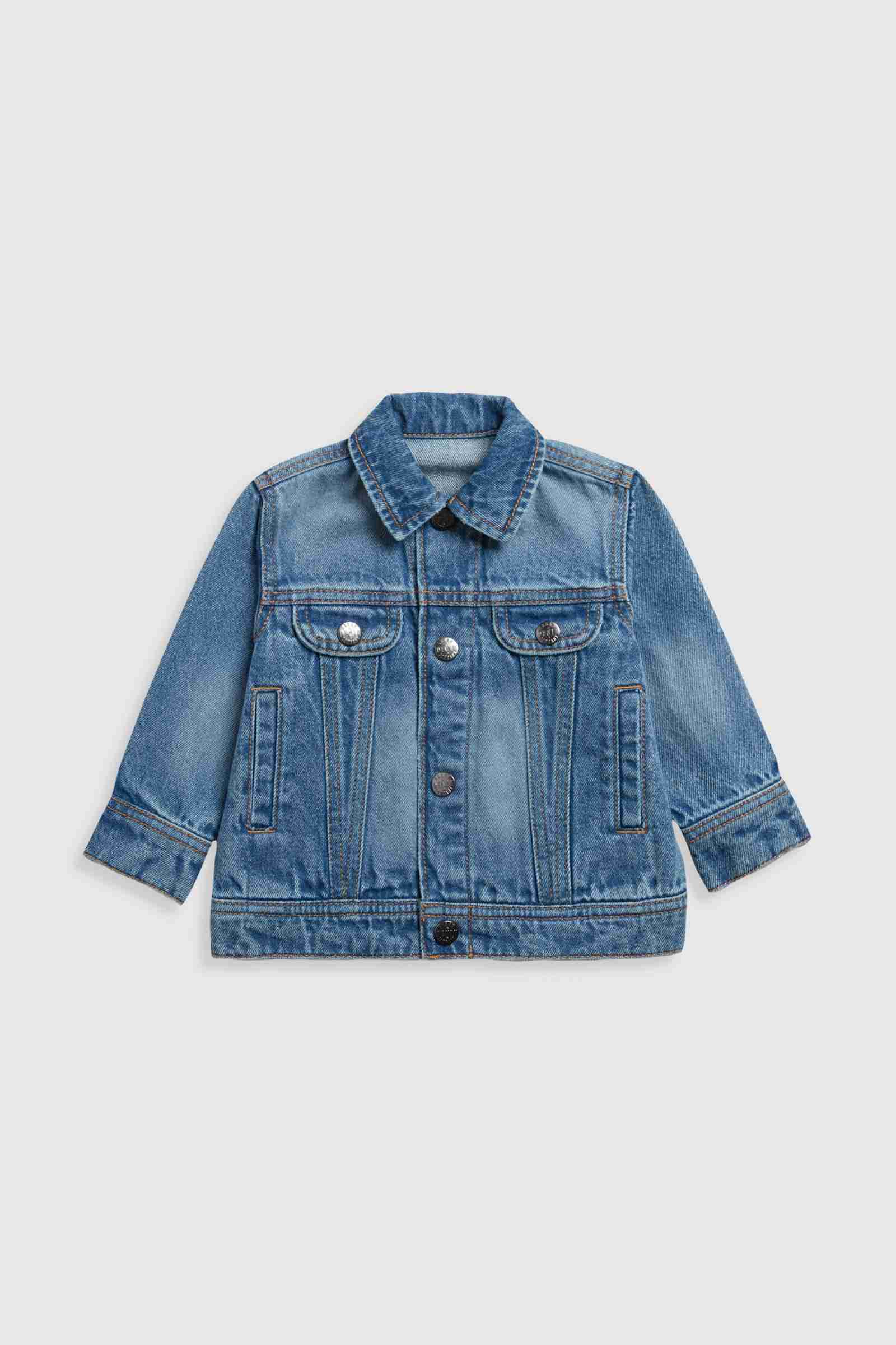 Mothercare Boys Mid - Wash 100% Cotton Denim Jacket - Blue - Mothercare | Mothercare Mothercare Boys Mid - Wash 100% Cotton Denim Jacket - Blue - Mothercare | Mothercare