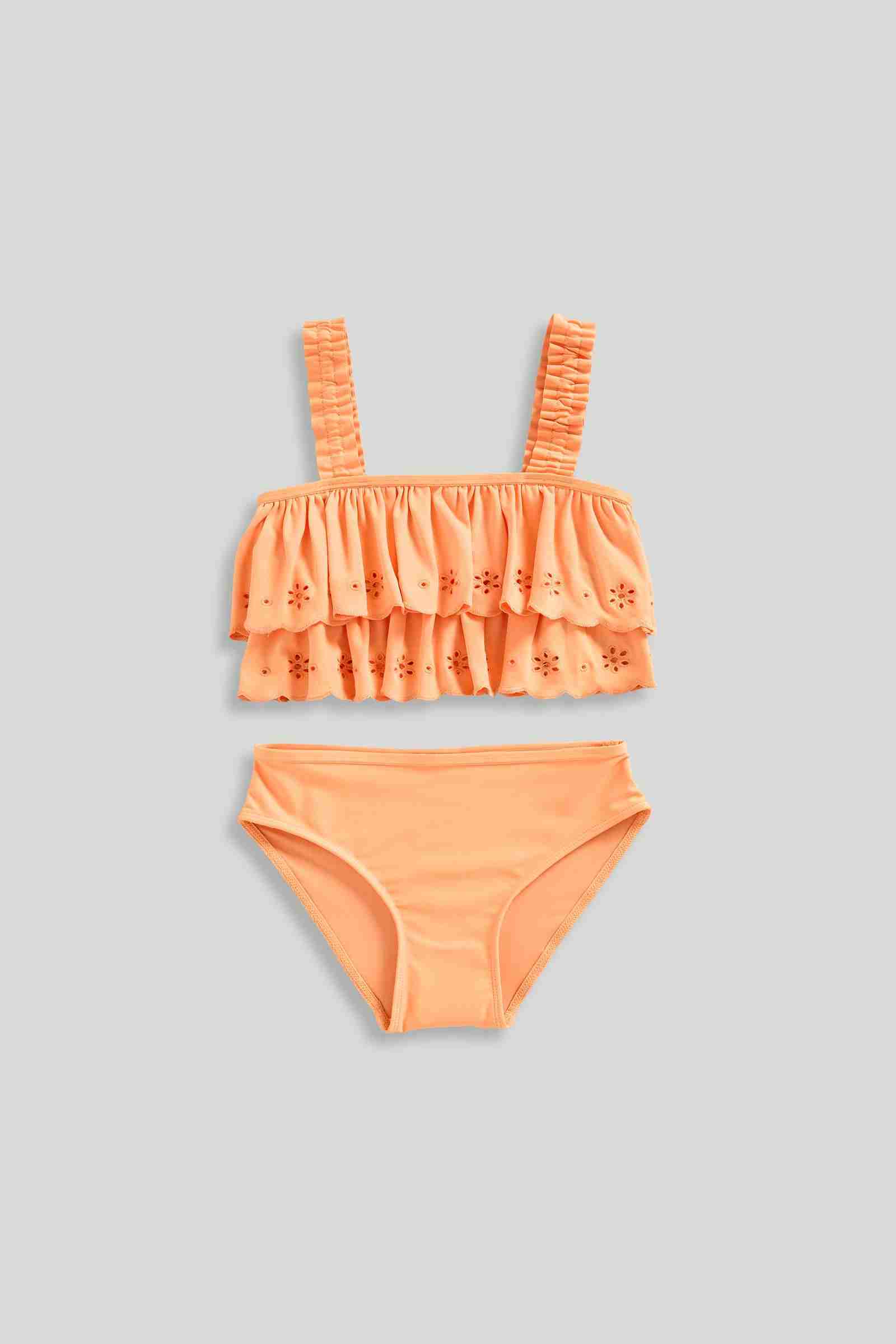 Mothercare Junior Girls Broderie Bikini - Orange - Mothercare | Mothercare Mothercare Junior Girls Broderie Bikini - Orange - Mothercare | Mothercare