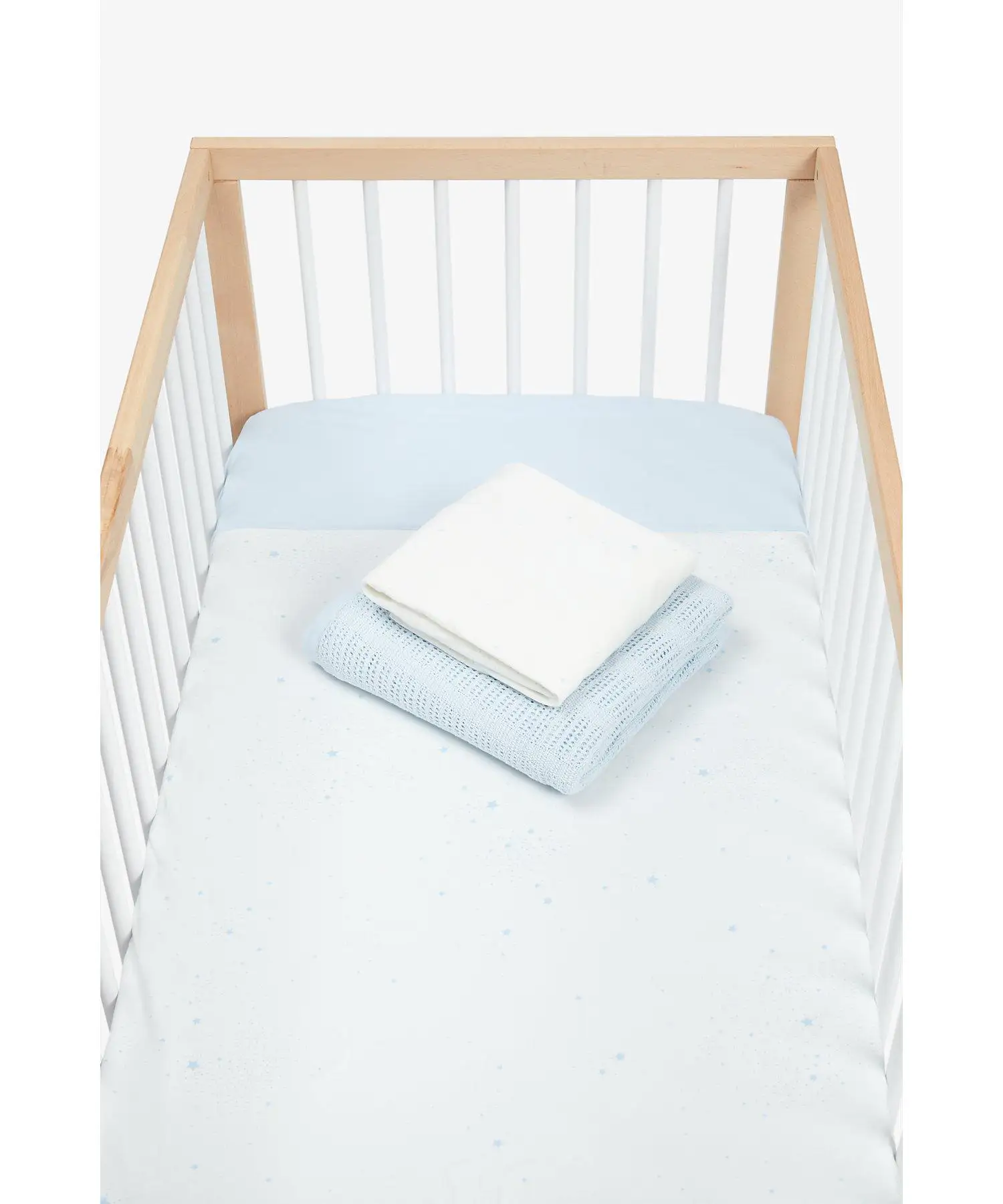 Mothercare Essentials Cotbed Starter Set - Blue - Mothercare | Mothercare Mothercare Essentials Cotbed Starter Set - Blue - Mothercare | Mothercare