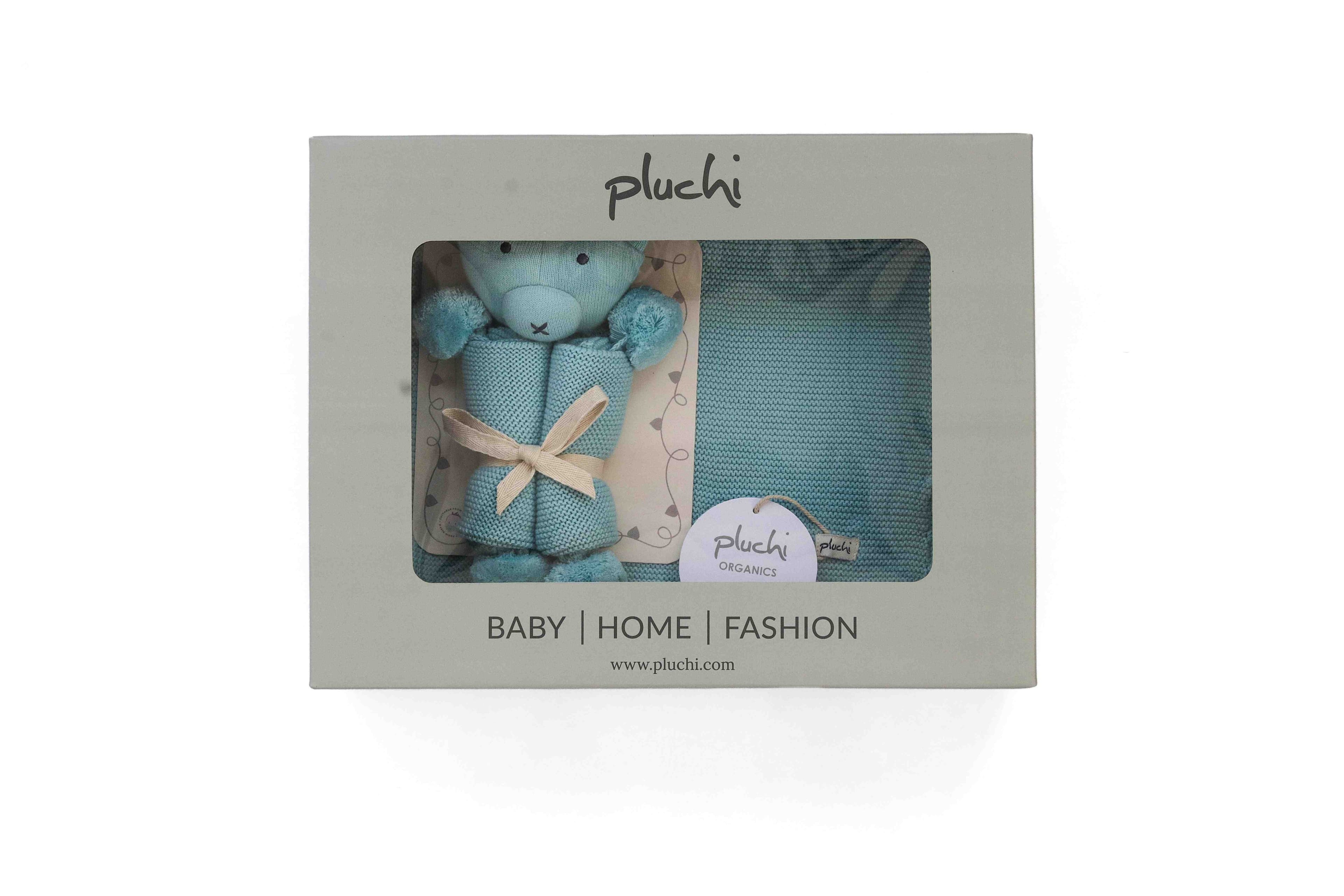 Pluchi Teddy Bear Gift Bundle - Baby Blue - Pluchi Pluchi Teddy Bear Gift Bundle - Baby Blue - Pluchi