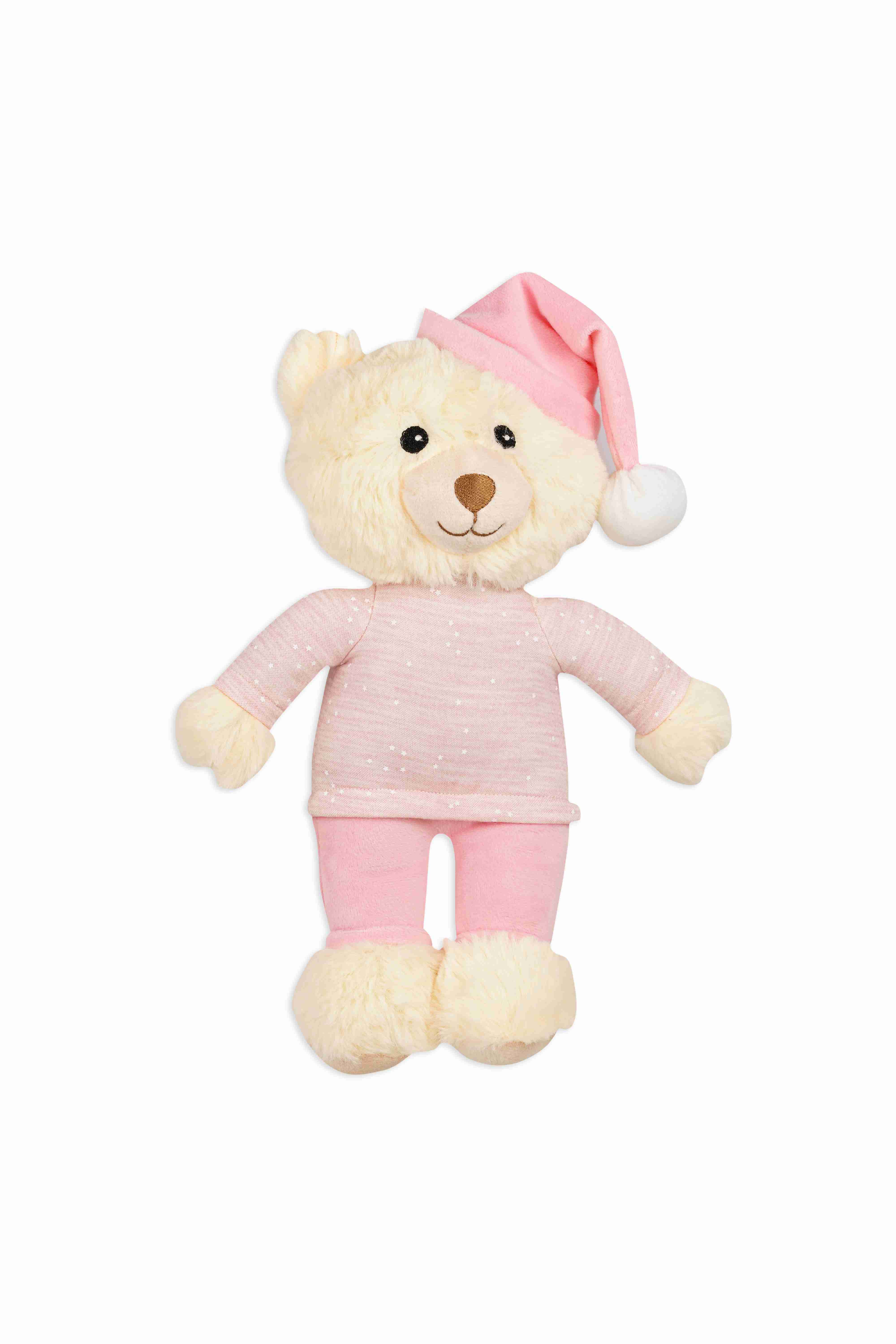 Shooting Star Bed Time Cuddly Bear Pink - Pink and White - Shooting Star Shooting Star Bed Time Cuddly Bear Pink - Pink and White - Shooting Star