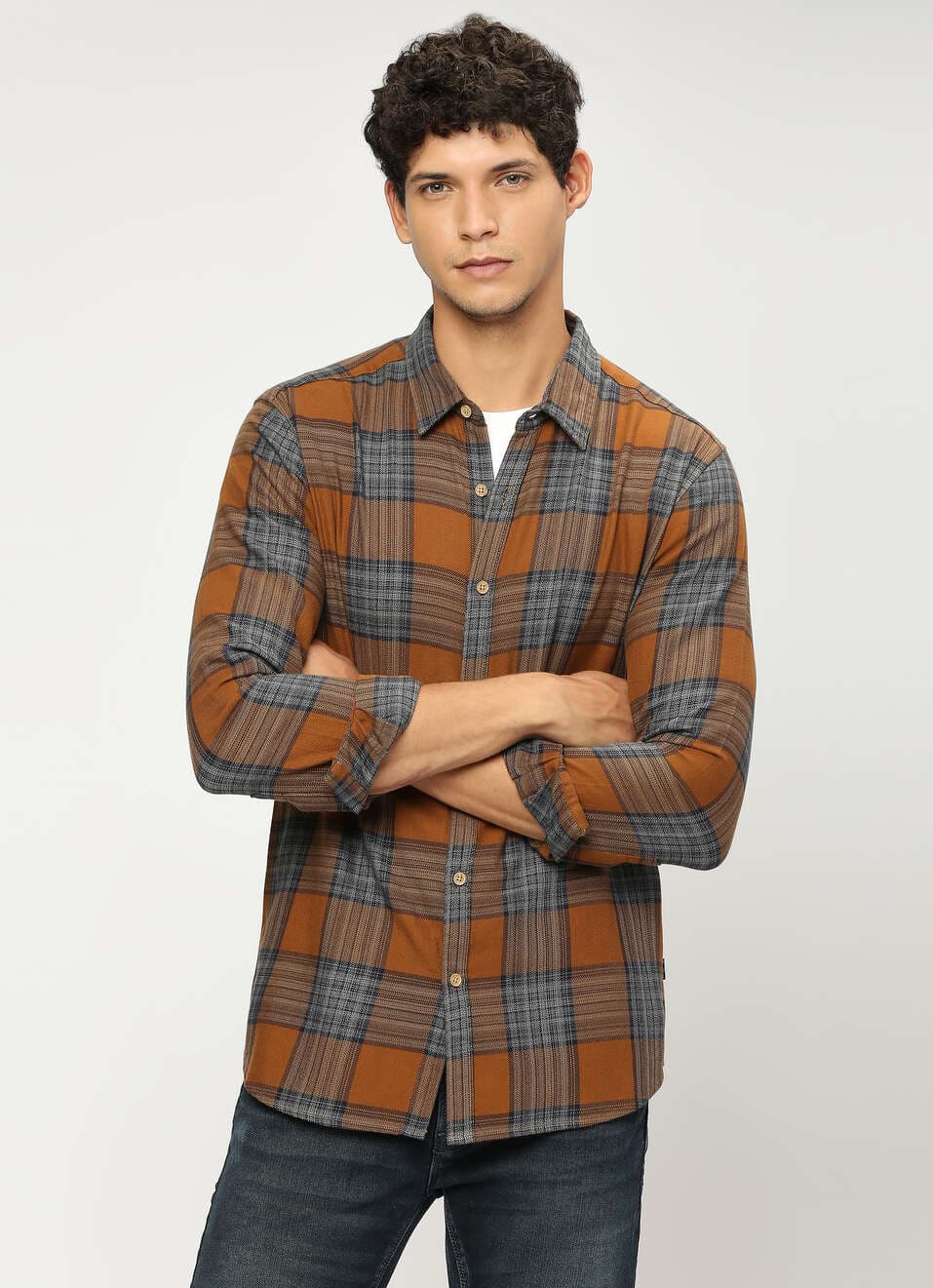 Yellow Checks Full Sleeve Shirt | Pepejeans Yellow Checks Full Sleeve Shirt | Pepejeans