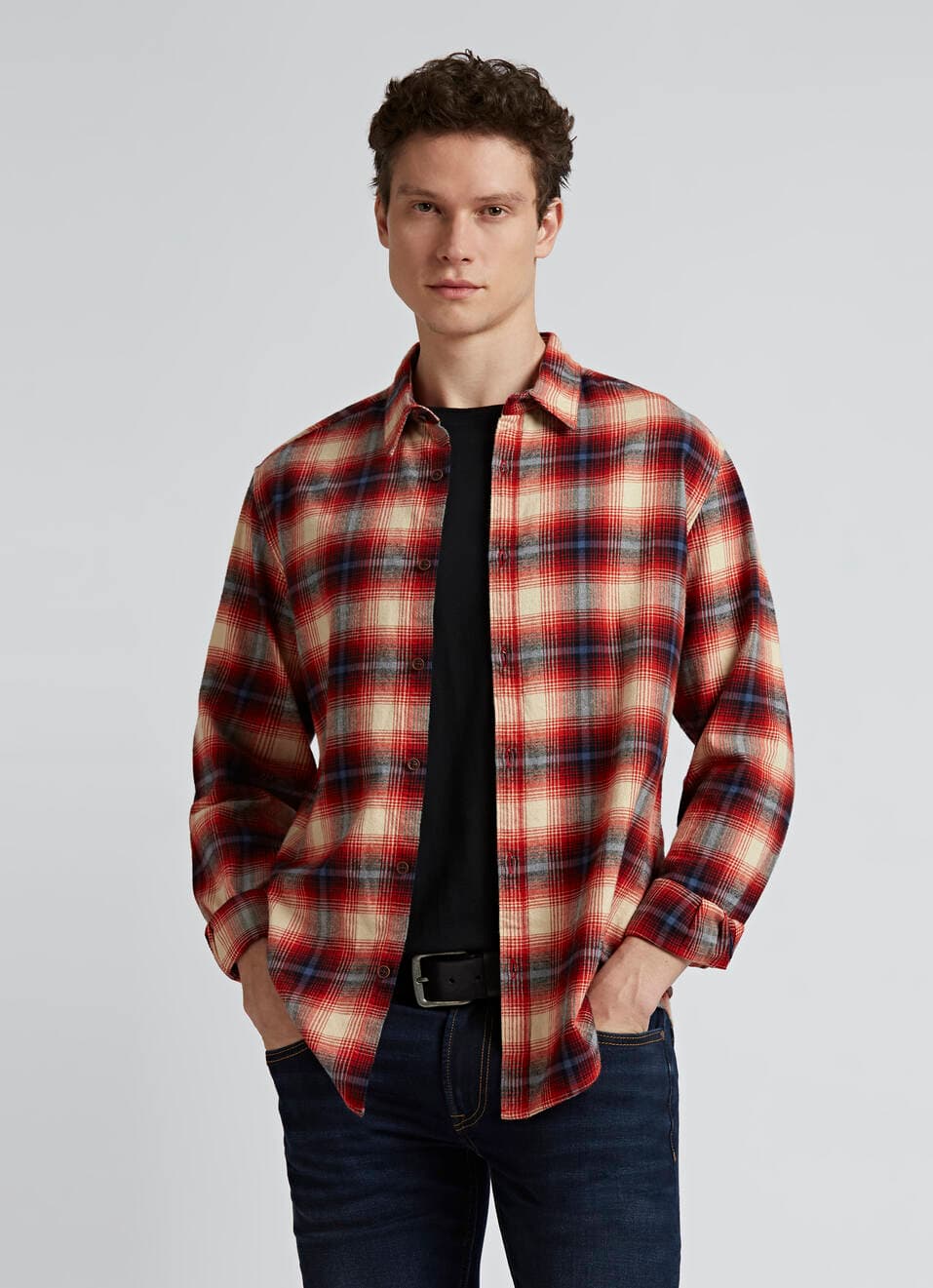 Red Checks Full Sleeve Shirt | Pepe Jeans India | Pepejeans Red Checks Full Sleeve Shirt | Pepe Jeans India | Pepejeans