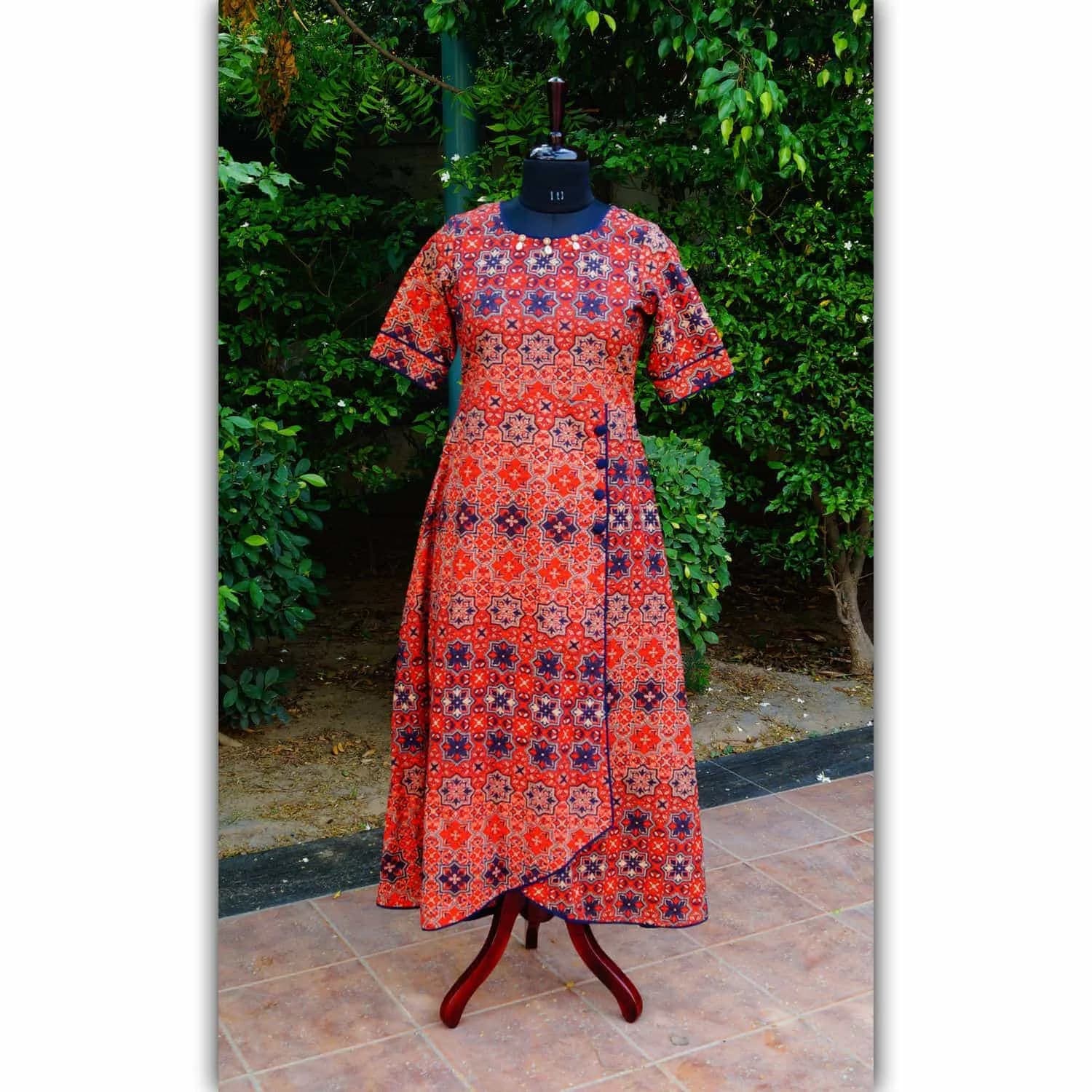 Buy Glamorous WS265 Red And Navy Blue Jaal Print Kurta Online | Kusvaa | Kusvaa Buy Glamorous WS265 Red And Navy Blue Jaal Print Kurta Online | Kusvaa | Kusvaa