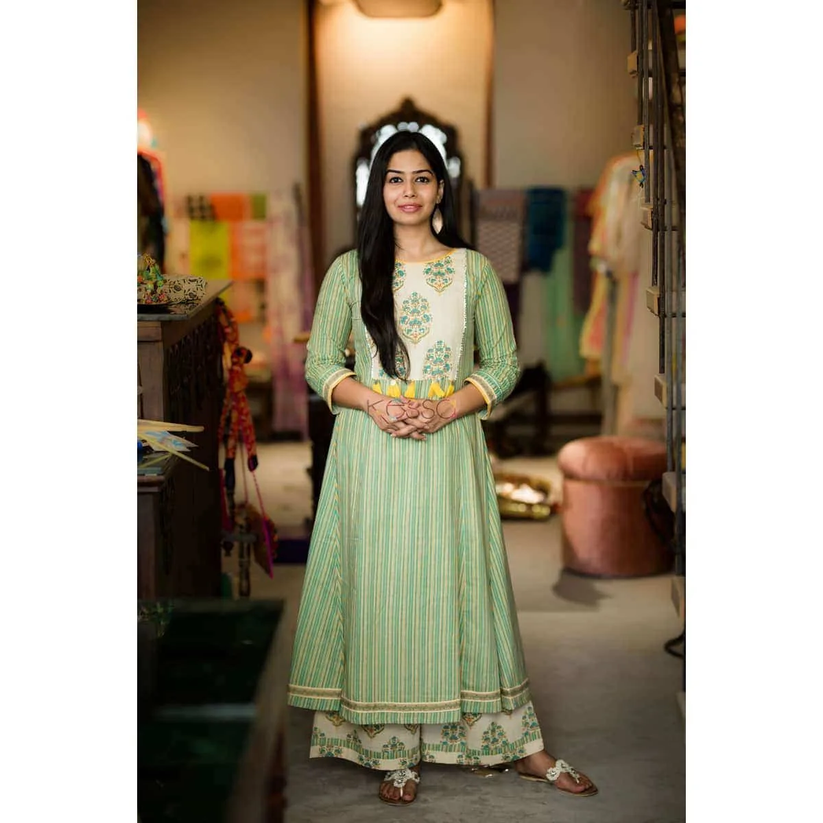 Buy Intriguing WA257A Green Stripes Kurta With Printed Palazzo Online | Kusvaa | Kusvaa Buy Intriguing WA257A Green Stripes Kurta With Printed Palazzo Online | Kusvaa | Kusvaa