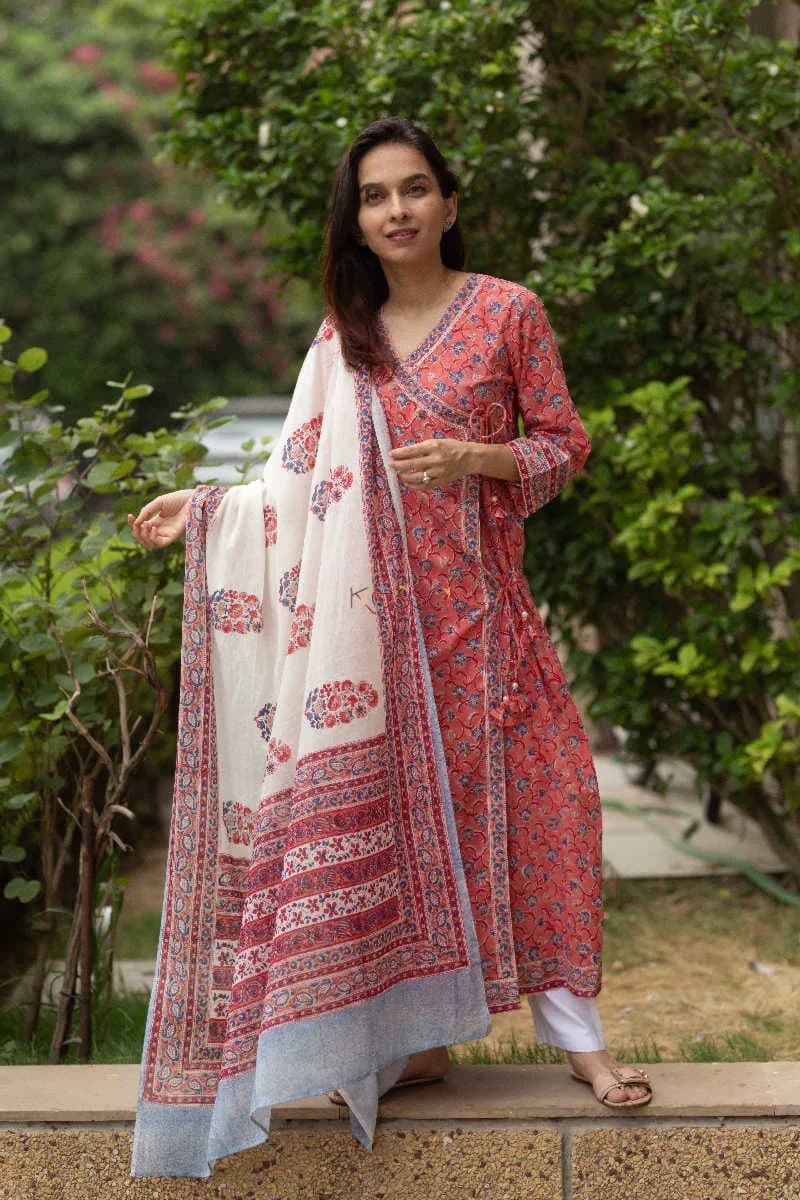 Buy Perfect KUOJ118 Medium Carmine Kurta Dupatta Set Online | Kusvaa | Kusvaa Buy Perfect KUOJ118 Medium Carmine Kurta Dupatta Set Online | Kusvaa | Kusvaa