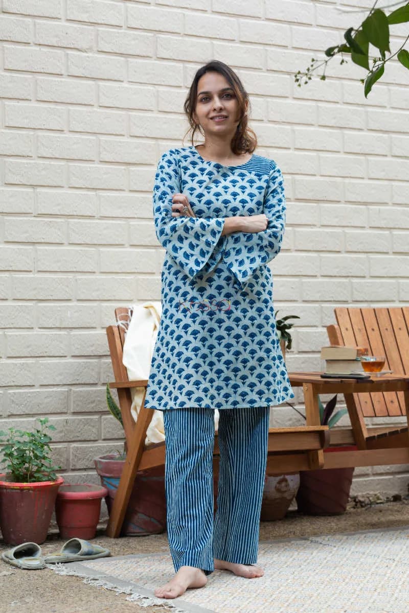 Buy Tempting DE34 Congress Blue And Catskill White Jammies Set Online | Kusvaa | Kusvaa Buy Tempting DE34 Congress Blue And Catskill White Jammies Set Online | Kusvaa | Kusvaa