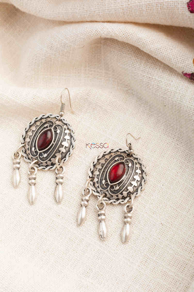 Buy Elite KPE186 Turkish Tribal Circular Drop Earrings Online | Kusvaa Buy Elite KPE186 Turkish Tribal Circular Drop Earrings Online | Kusvaa