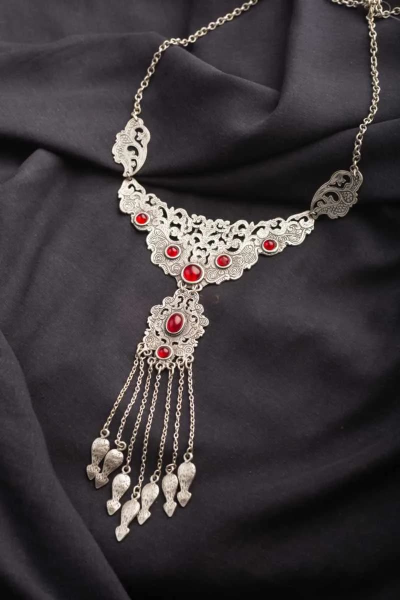Buy Perfect KPN72 Turkish Multi Red Stone Chain Necklace Online | Kusvaa | Kusvaa Buy Perfect KPN72 Turkish Multi Red Stone Chain Necklace Online | Kusvaa | Kusvaa
