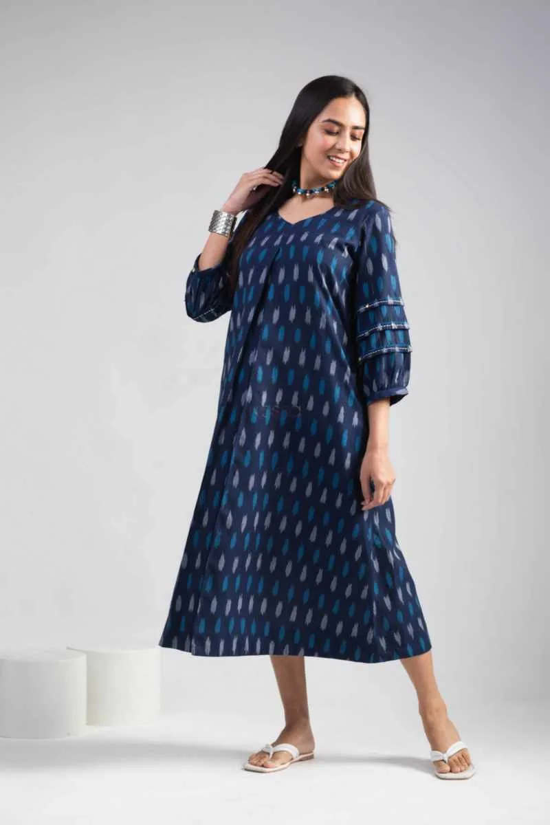 Buy Elite WS1003 Ichachha Ikkat A Line Dress Online | Kusvaa | Kusvaa Buy Elite WS1003 Ichachha Ikkat A Line Dress Online | Kusvaa | Kusvaa