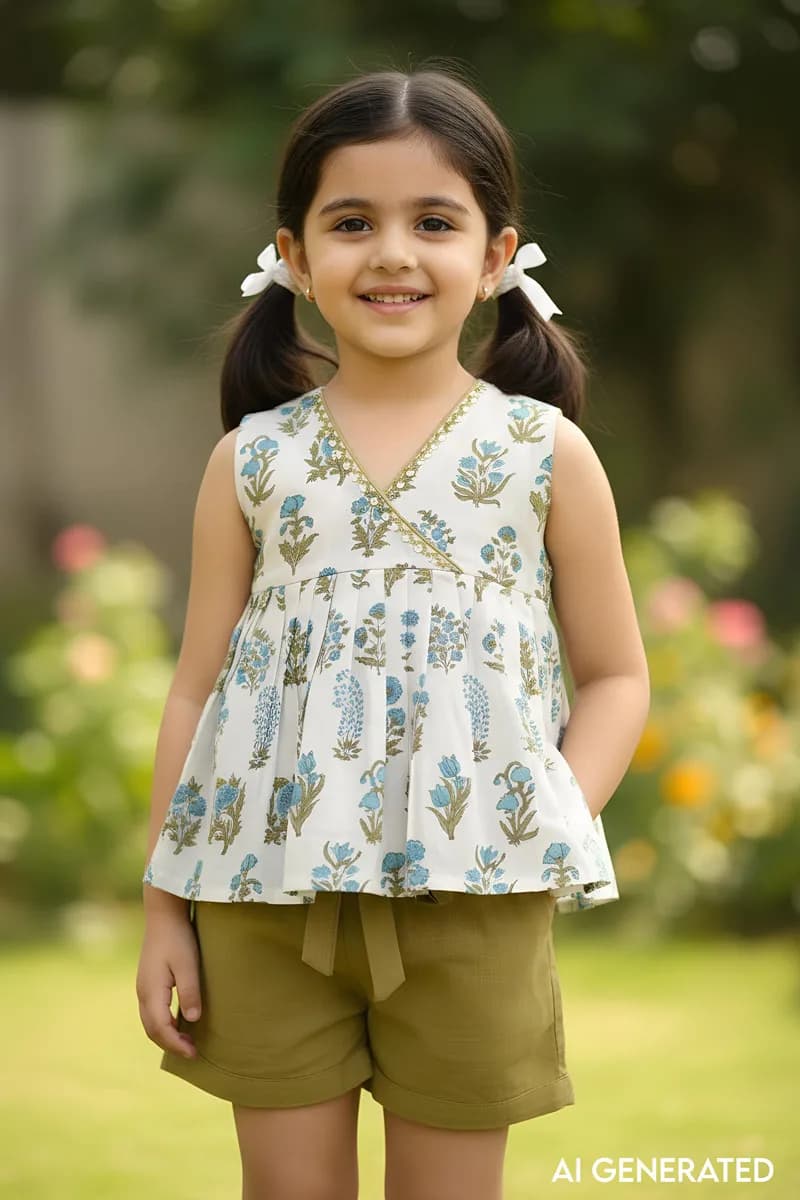 Buy Extraordinary GRW073 Mythili Cotton Girl's Top Short Set Online | Kusvaa | Kusvaa Buy Extraordinary GRW073 Mythili Cotton Girl's Top Short Set Online | Kusvaa | Kusvaa