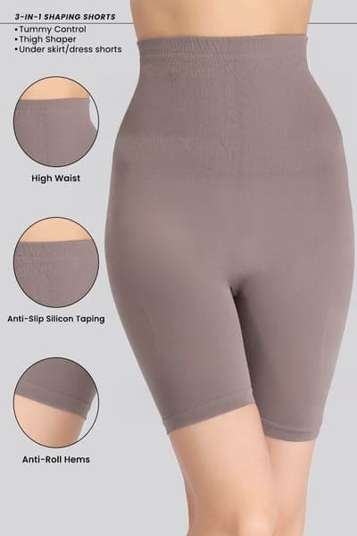 4-in-1 Shapewear in Grey - Tummy, Back, Thighs & Hips 4-in-1 Shapewear in Grey - Tummy, Back, Thighs & Hips