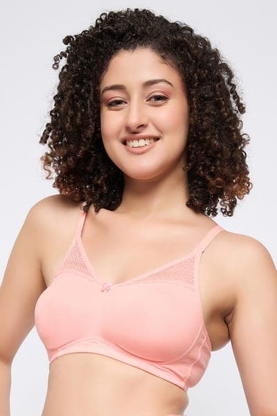 Amante- Lace Concealer Non-padded Non-wired Bra in Impatiens Pink Amante- Lace Concealer Non-padded Non-wired Bra in Impatiens Pink