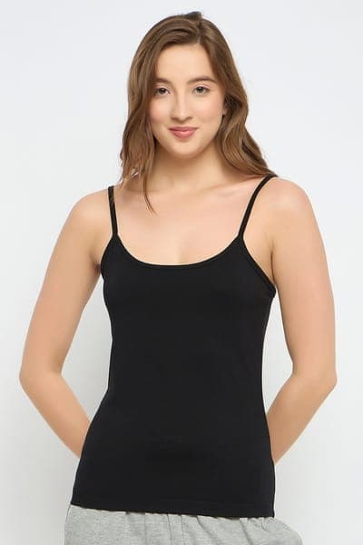 Chic Basic Camisole in Black - Cotton Chic Basic Camisole in Black - Cotton
