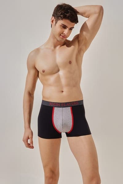 John Players Colourblocked Cotton Trunk in Dark Grey John Players Colourblocked Cotton Trunk in Dark Grey