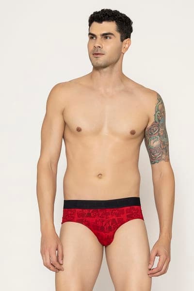 Buy John Players Star Wars Cotton Brief in Red Online Buy John Players Star Wars Cotton Brief in Red Online