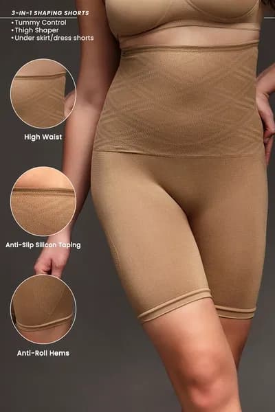 4-in-1 Shapewear in Nude - Tummy, Back, Thighs & Hips | Clovia 4-in-1 Shapewear in Nude - Tummy, Back, Thighs & Hips | Clovia
