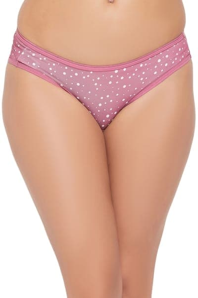 Buy Low Waist Dot Print Bikini Panty in Blush Pink Online - Clovia Buy Low Waist Dot Print Bikini Panty in Blush Pink Online - Clovia