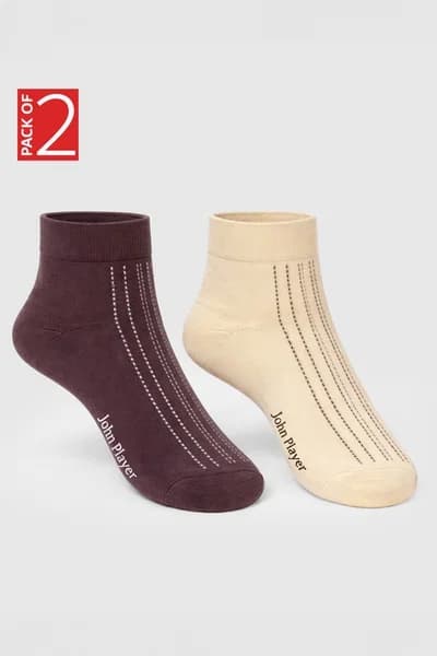 Pack of 2 Ankle Length Socks | Clovia Pack of 2 Ankle Length Socks | Clovia