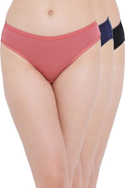 Pack of 3 Cotton Low Waist Bikini Panties Pack of 3 Cotton Low Waist Bikini Panties