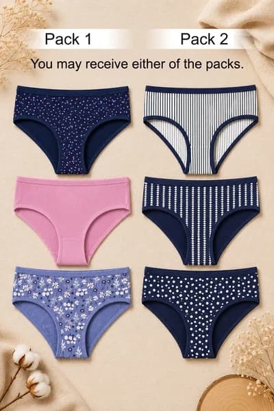 Buy Pack of 3 Low Waist Printed Bikini Panties - Cotton Online - Clovia | Clovia Buy Pack of 3 Low Waist Printed Bikini Panties - Cotton Online - Clovia | Clovia