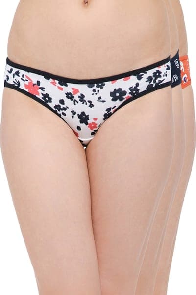 Buy Pack of 3 Low Waist Print Bikini Panties - Cotton Online - Clovia Buy Pack of 3 Low Waist Print Bikini Panties - Cotton Online - Clovia