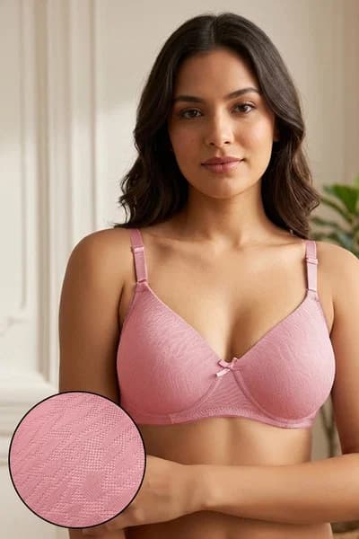 Padded Non-Wired Full Coverage Multiway T-shirt Bra in Light Pink | Clovia Padded Non-Wired Full Coverage Multiway T-shirt Bra in Light Pink | Clovia