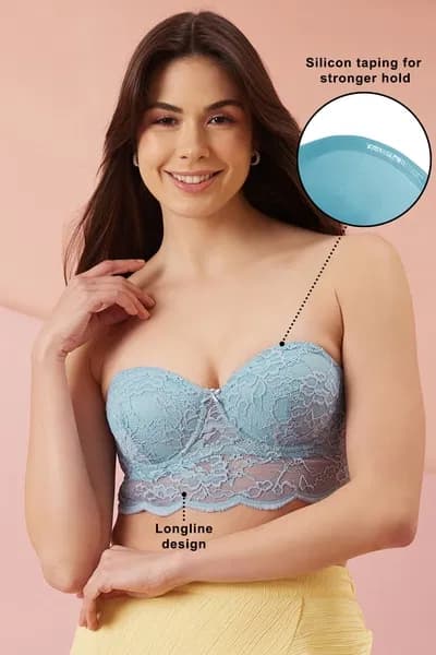 Buy Padded Underwired Full Coverage Multiway Longline Bralette in Baby Blue - Lace Online - Clovia | Clovia Buy Padded Underwired Full Coverage Multiway Longline Bralette in Baby Blue - Lace Online - Clovia | Clovia
