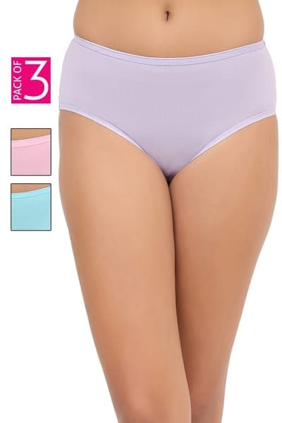 Pack of 3 Mid Waist Hipster Panties - Cotton Pack of 3 Mid Waist Hipster Panties - Cotton