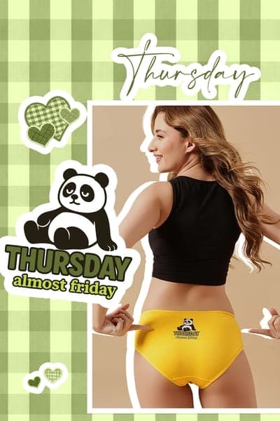 Thrilling Thursday Mid Waist Hipster Panty in Yellow - Cotton Thrilling Thursday Mid Waist Hipster Panty in Yellow - Cotton