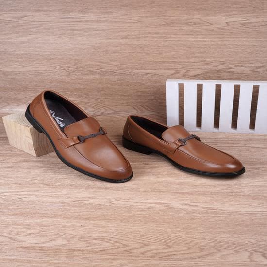 Men Tan Formal Moccasin | Metro Shoes Men Tan Formal Moccasin | Metro Shoes