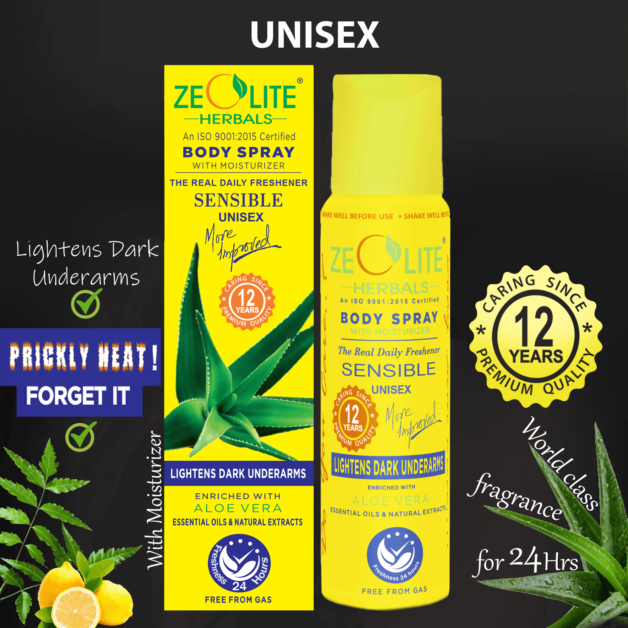 Herbal Body Spray Yellow SENSIBLE (Unisex) 125ml Herbal Body Spray Yellow SENSIBLE (Unisex) 125ml