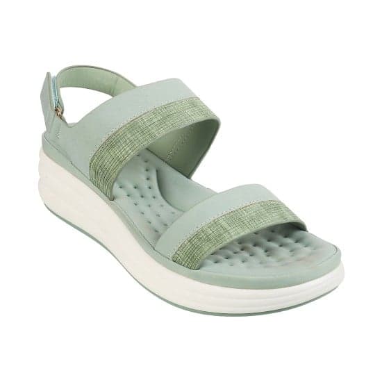 Women Light-Green Casual Sandals | Metro Shoes Women Light-Green Casual Sandals | Metro Shoes